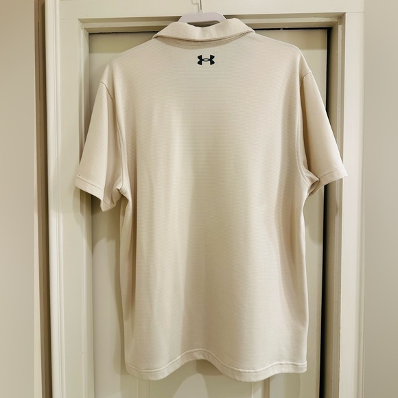 Under Armour Men's Polo Shirt in Cream - Picture 4 of 4
